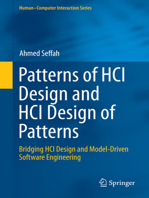 cover image of Patterns of HCI Design and HCI Design of Patterns